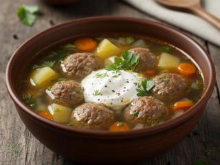 Суп с фрикадельками